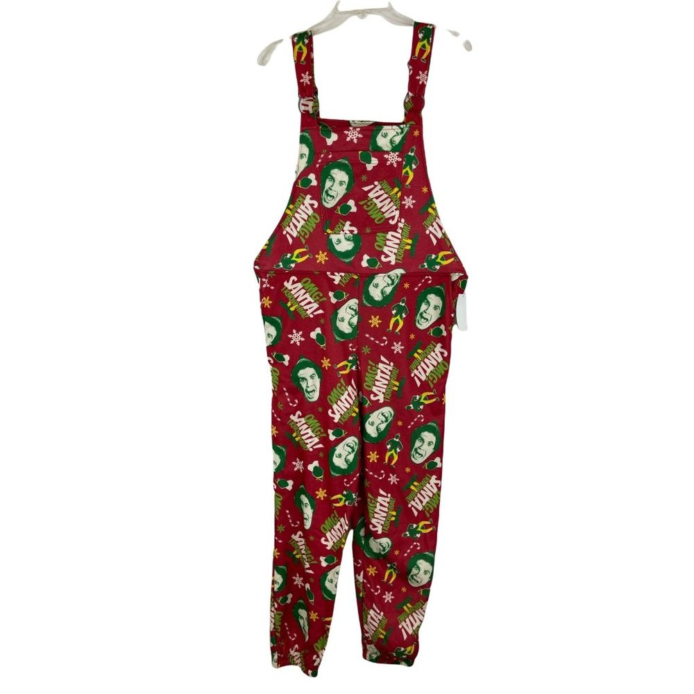 Elf Christmas Overalls Small Ugly Holiday Party Red